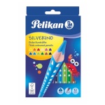 Pelikan värvipliiats 12 värvi Pelikan Silverino kolmn. SOFT jäme