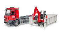 Bruder MB Arocs Truck with Roll-Off Container 03624