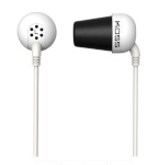 Koss Plug In-ear, 3.5 mm, valge, Noice canceling,