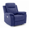 H4Y Tugitool MILO 97x69xH103cm, elektriline recliner, sinine