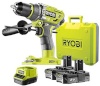 Ryobi akulööktrell R18PD7-220B Cordless Combi Drill + 2x aku 18V 2.0Ah