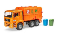 Bruder mudelauto MAN TGA Garbage truck, oranž