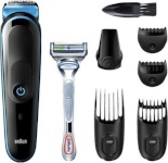 Braun juukselõikur MGK3242 Beard & Hair Trimmer, Wet & Dry, must/sinine