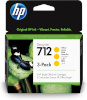 HP tindikassett 712 3-pack 29-ml kollane