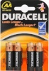 Duracell patareid AA/LR6, Alkaline Basic MN1500, 4 pc(s)