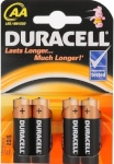 Duracell patareid AA/LR6, Alkaline Basic MN1500, 4 pc(s)