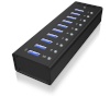 RaidSonic adapter 10 port USB 3.0 Hub Icy Box IB-AC6110 must