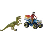 Schleich mängufiguur Dinosaurs 41466 Flucht auf Quad vor Velociraptor