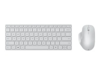 Microsoft klaviatuur Microsoft Keyboard and Mouse BG/YX BLUETOOTH COMPACT Standard, Wireless, Keyboard layout EN, Glacier, Bluetooth, Wireless connection, Numeric keypad, 288 g