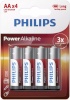 Philips patarei Power Alkaline AA 4tk Blister