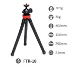 Studioking statiiv StudioKing Flexible Table Tripod FTR-18 with Smartphone Adapter