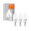 Osram nutipirnide komplekt Ledvance SMART+ WiFi Classic Candle Dimmable soe valge 40 5W 2700K E14, 3tk