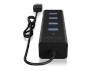 RaidSonic adapter 4 port USB 3.0 hub IB-HUB1409-U3 must