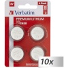 Verbatim patarei 10x4 CR 2430 Lithium Batterie 49534