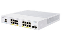 Cisco switch CBS350-16FP-2G-EU network Managed L2/L3 Gigabit Ethernet (10/100/1000) hõbedane