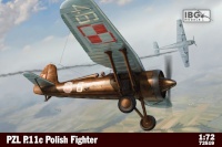 IBG liimitav mudel PZL P.11c Polish Fighter Plane