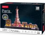 Cubic Fun 3D pusle LED City Line Paris, 115-osaline