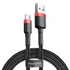 Baseus laadimiskaabel Cafule USB-C cable 2A 3m (Black+Red)