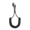 Baseus laadimiskaabel Spring-loaded USB-C cable 1m 2A (Black)