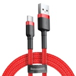 Baseus laadimiskaabel Cafule USB-C Cable 2A 3m (Red)