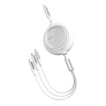 Baseus laadimiskaabel Bright Mirror 3-in-1 cable USB For M+L+T 3.5A 1.2m valge