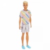 Mattel mängunukk Barbie Fashionistas Doll Ken T-shirt GRB90