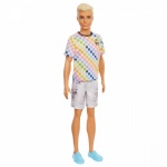 Mattel mängunukk Barbie Fashionistas Doll Ken T-shirt GRB90