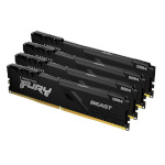 Kingston mälu 64GB 2666MHz DDR4 CL16 (Kit of 4) 1Gx8 FURY Beast Black KF426C16BB1K4/64