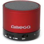 Omega Bluetooth kõlar V3.0 Alu 3in1 OG47R, punane (42646)