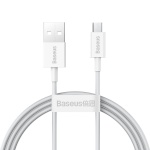 Baseus laadimiskaabel Superior Series USB -> micro USB, 2A, 1m (valge)