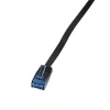 Logilink võrgukaabel Logilink CF2113U Patch Cable Cat.6 U/UTP, flat, SlimLine, must, 20m