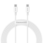 Baseus laadimiskaabel Superior Series USB-C to USB-C, 100W, 2m (valge)