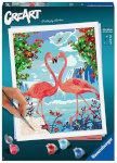 Ravensburger Poland kunstikomplekt Coloring Book CreArt Flamingos in love