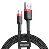 Baseus laadimiskaabel Cafule Micro USB 2A 3m (must+Red)