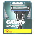 Gillette žiletiterad Mach3, 12tk pakis