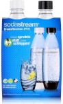 Sodastream karboniseerija pudelid 2tk Soda PET Fuse 1L | Duo-pakk (1x valge + 1x must)