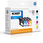 KMP tindikassett B60V Brother LC123 Multipack, tsüaan, magenta, kollane, must