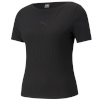 Puma T-särk naistele Her Ribbed Slim Tee must 531917 01 , suurus M