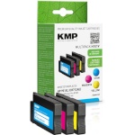 KMP tindikassett H101V HP 951XL Multipack Refilled, tsüaan, magenta, kollane