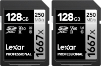 Lexar mälukaart SDXC 128GB Pro 1667X SDXC UHS-II U3 (V60) 2-pakk