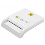 Techly ID-kaardi lugeja Compact USB 2.0 Smart Card, valge