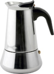 Leopold Vienna espressokann 4 tassile LV113002 Espresso Cooker Trevi Steel/ 4 cups, hõbedane