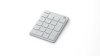 Microsoft klaviatuur Microsoft Keyboard MS NUMBER PAD Keyboard layout QWERTY, Glacier, Bluetooth, Wireless connection, 81 g