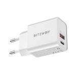 BlitzWolf seinalaadija BW-S20, USB, USB-C, 20W (valge)