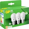 GP Lightning LED-lambipirnide komplekt 3tk A45 Mini Globe E27, 4,9W (40W) 470lm 087885