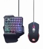 Gembird klaviatuur ja hiir 2in1 Backlight USB Gaming Desktop Kit US, must