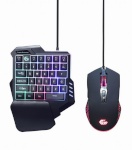 Gembird klaviatuur ja hiir 2in1 Backlight USB Gaming Desktop Kit US, must