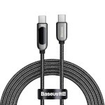 Baseus laadimiskaabel USB-C -> USB-C 100W 1m, must