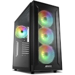 Sharkoon korpus TG6M RGB ATX, must