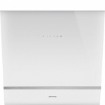 SMEG õhupuhastaja Linea, seina, 60 cm, 666 m3/h, 58 dB, valge klaas